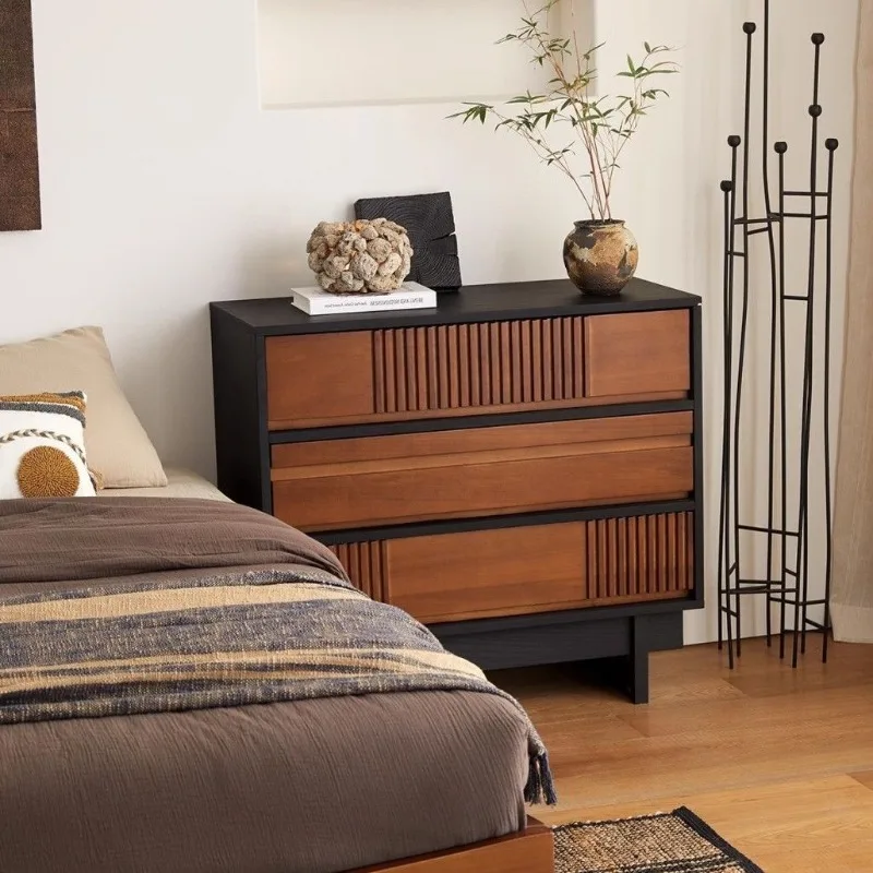 أدراج خزانة ذات أدراج من العصور الوسطى، خزانة تخزين لغرفة النوم، درج، خزانة قائمة لغرفة المعيشة، خزانة جانبية إسكندنافية بسيطة