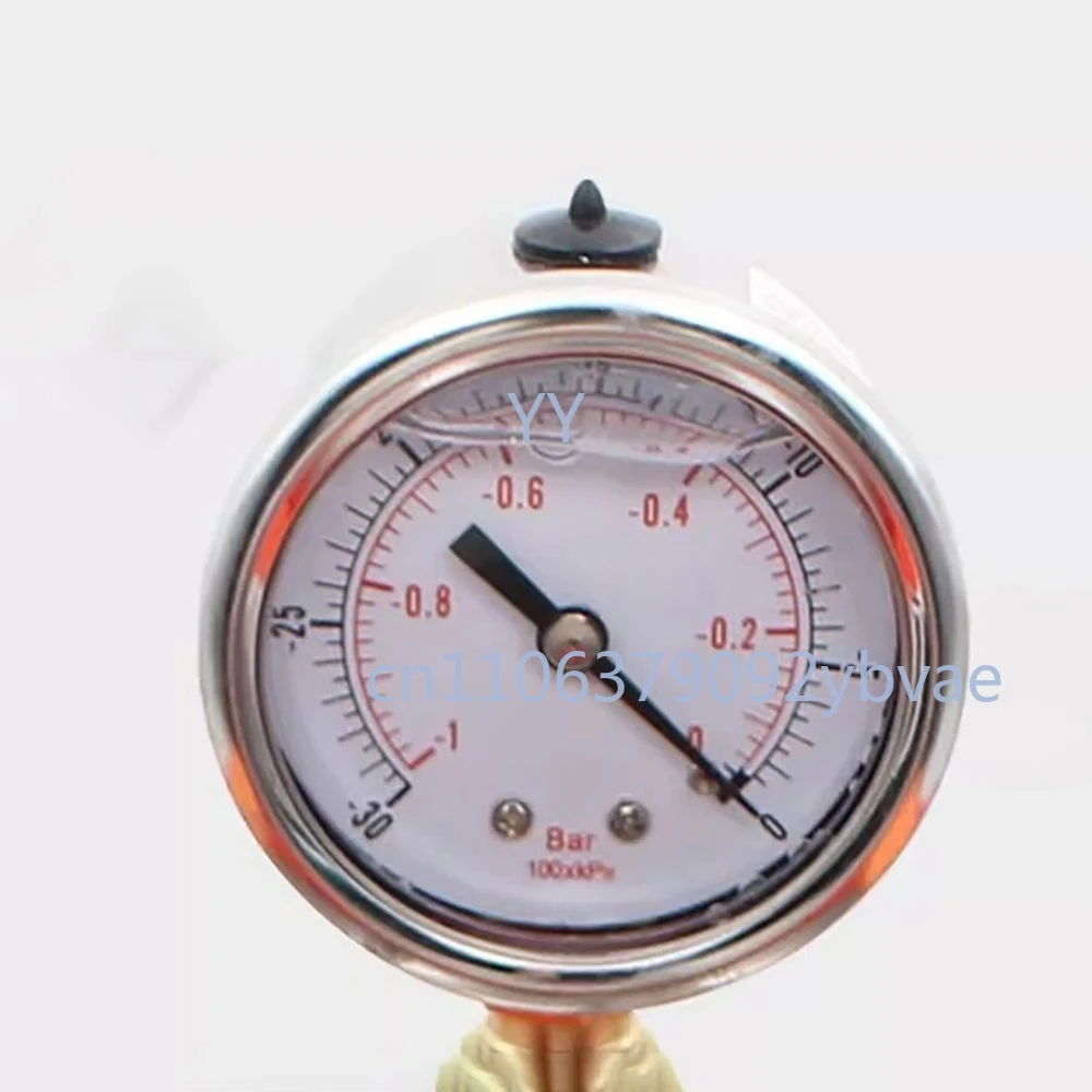 

Brand New 1/4" Silicone Oil Gauge Set With Valve for Vacuum Degassing Chamber Lid 1/2" or 3/4" Acrylic Lid Accessories