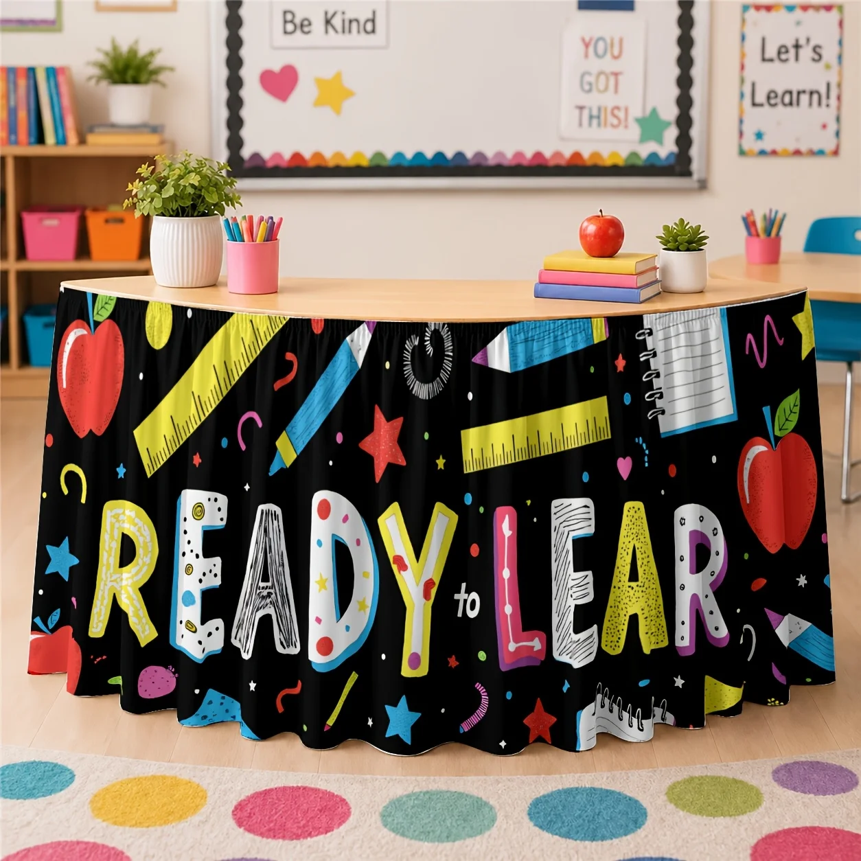 Suitable for school, office,classroom desk decoration,study space, learning environment and creative work area tabletop covering