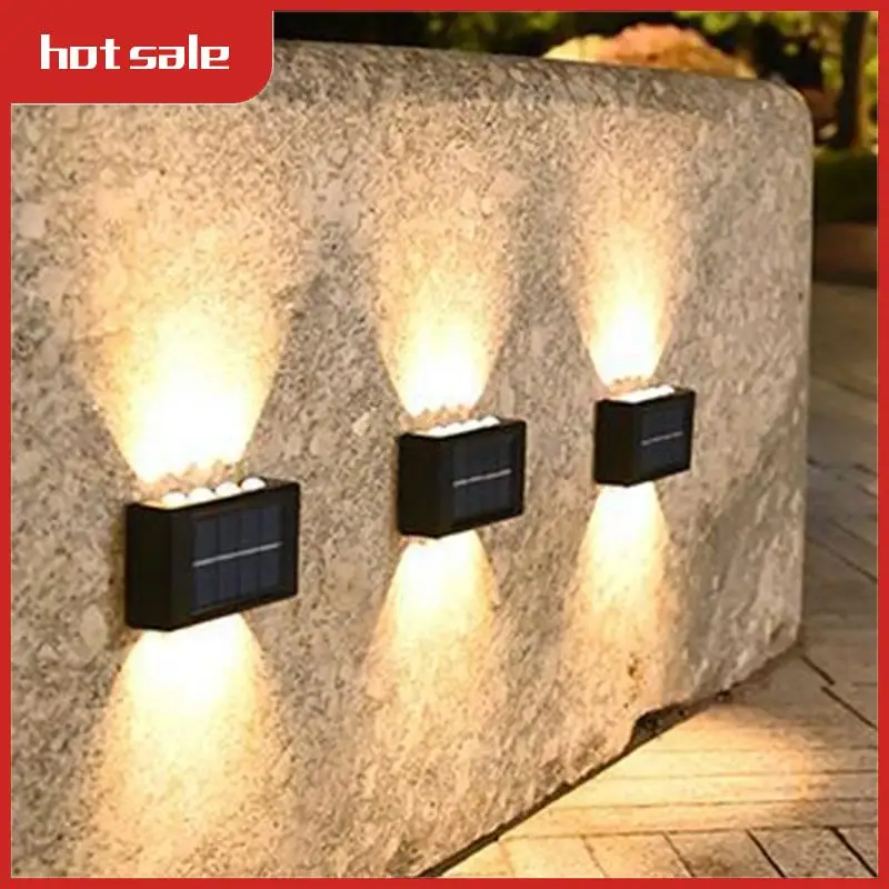 

BEAU-8 LED Solar Wall Lamp Outdoor Waterproof Up & Down Luminous Lighting Garden Solar Lights Stairs Fence Sunlight Lamp