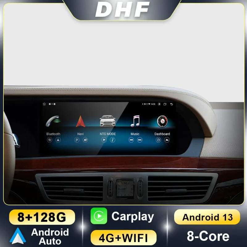 for Mercedes-Benz S-Class W221 W222 2005-2015 Android car multimedia central control navigation