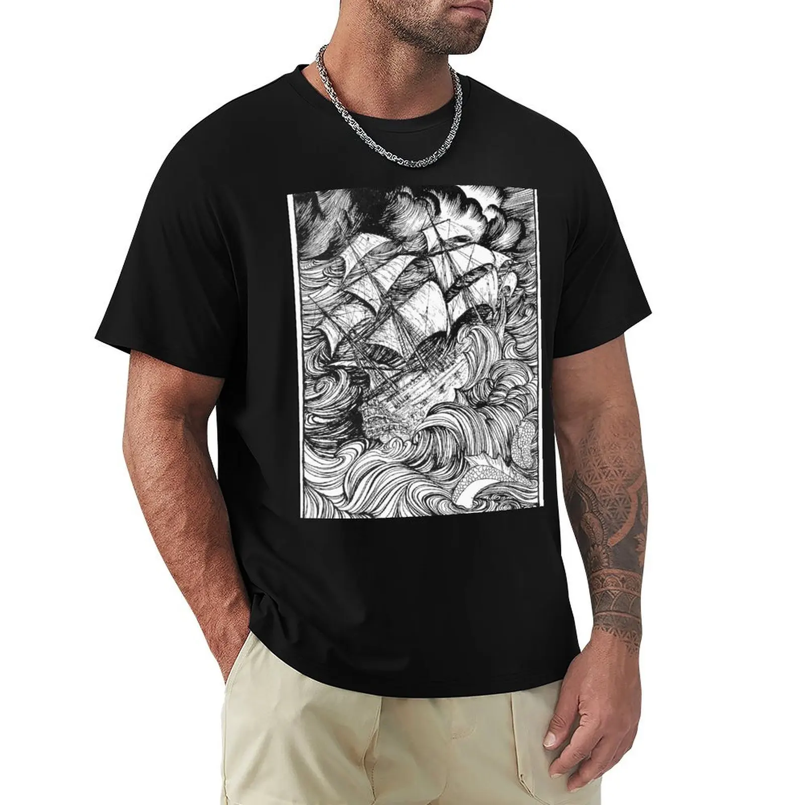 Ship Found in a Bottle - Arthur Rackham T-Shirt Breathable Lightweight Summer Top