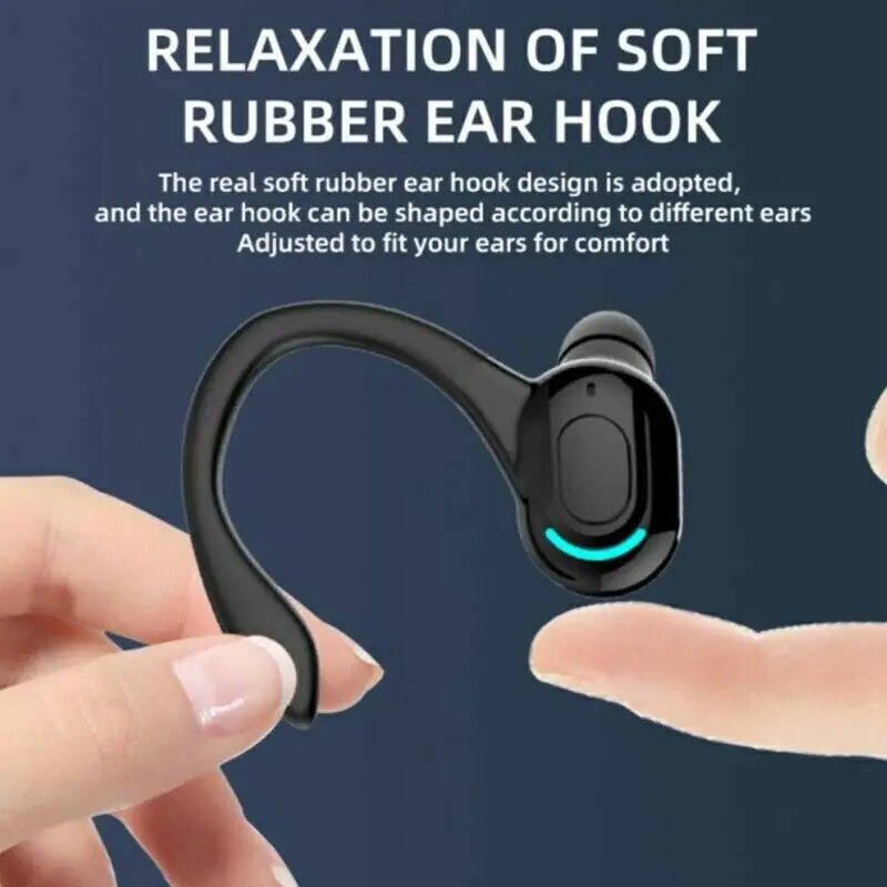 Bluetooth 5.1 Headset Draadloze Oordopjes Oortelefoons Stereo Hoofdtelefoon Oorhaak F8