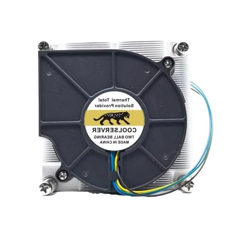 Stylish-1U CPU Cooler Fan For LGA2011/115X Multi-Platform Active Desktop PC CPU Cooler Temp Control Cooling Fan