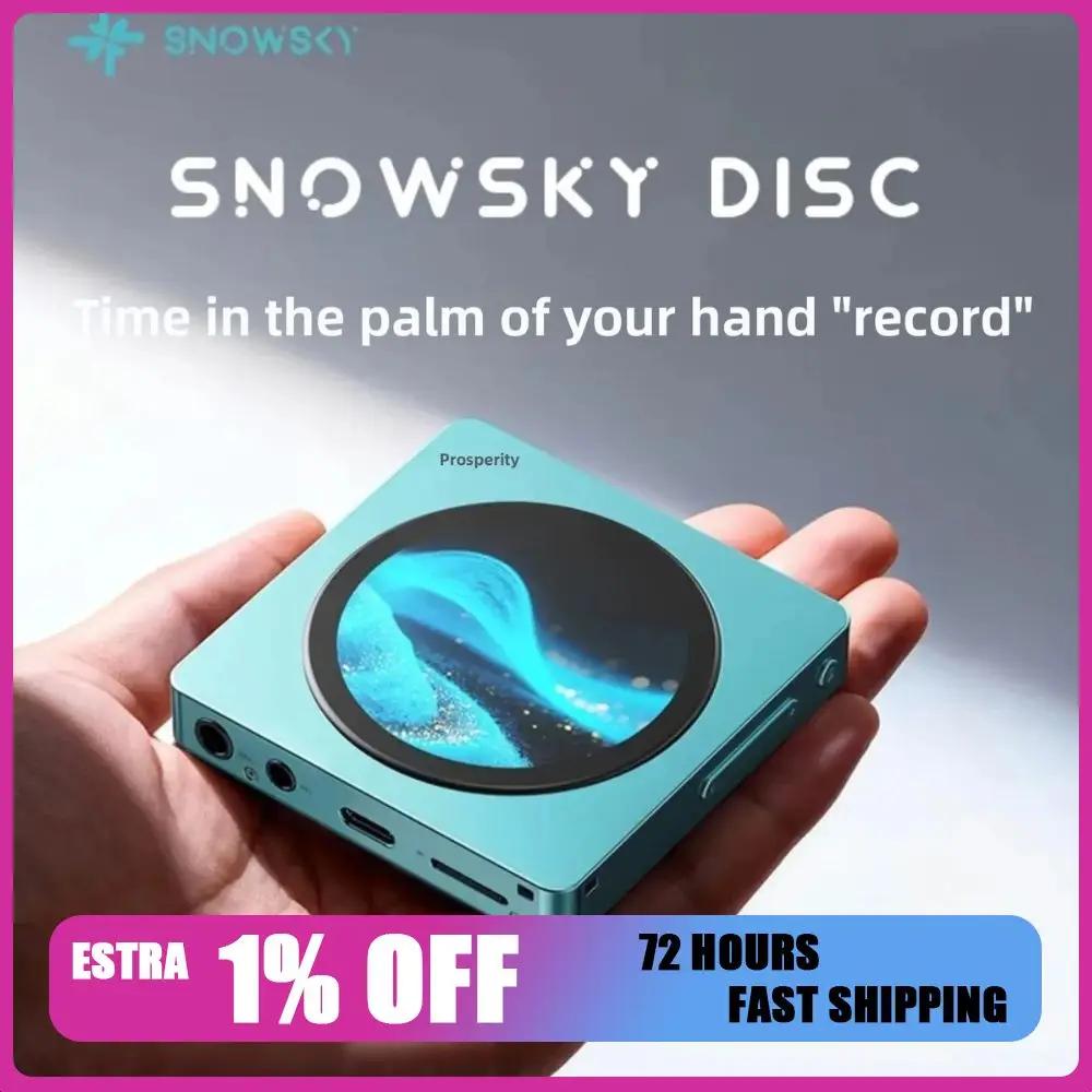 

Музыкальный плеер Hi-Res Fiio Snowsky Disc 2T TF HIFI Качество звука Портативный MP3-плеер Bluetooth5.4 WiFi USB АУДИО Поддержка SPDIF