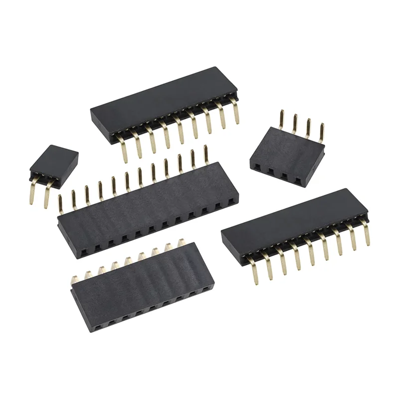 10PCS 2.54mm Pin Header Female Header PCB Connector 2P 3P 4P 5P 6P 7P 8P 9P 10P 12P 20P 16P 40Pin 2.54 Single Double Row Bend — zdjęcie produktu 6