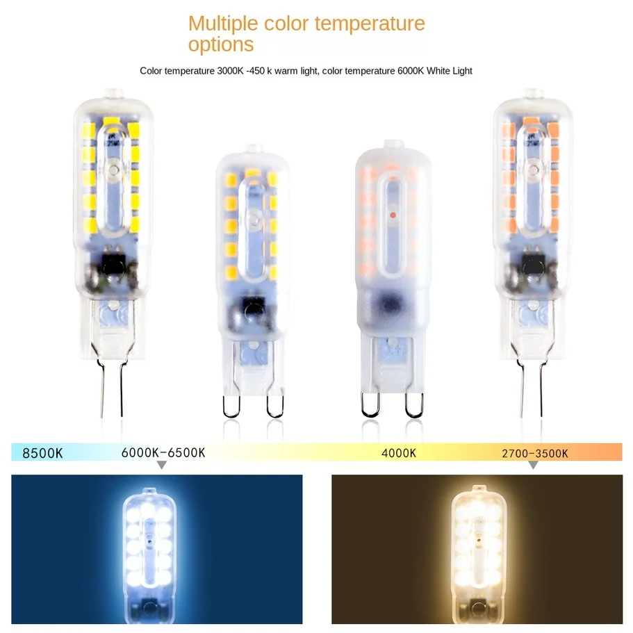 Corn Bulb G9 LED Bulb 3W 5W Bombilla G4 LED 220V Lamp 2835 Lampada g9 LED Dimmable Light Replace Halogen Lamp Candle Light
