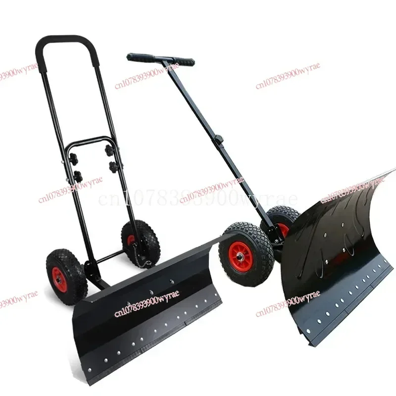 Large Snow Removal Tool Wheeled Hand Push Shovel Vehicle Artifact Snow Removal Machine with Wheels