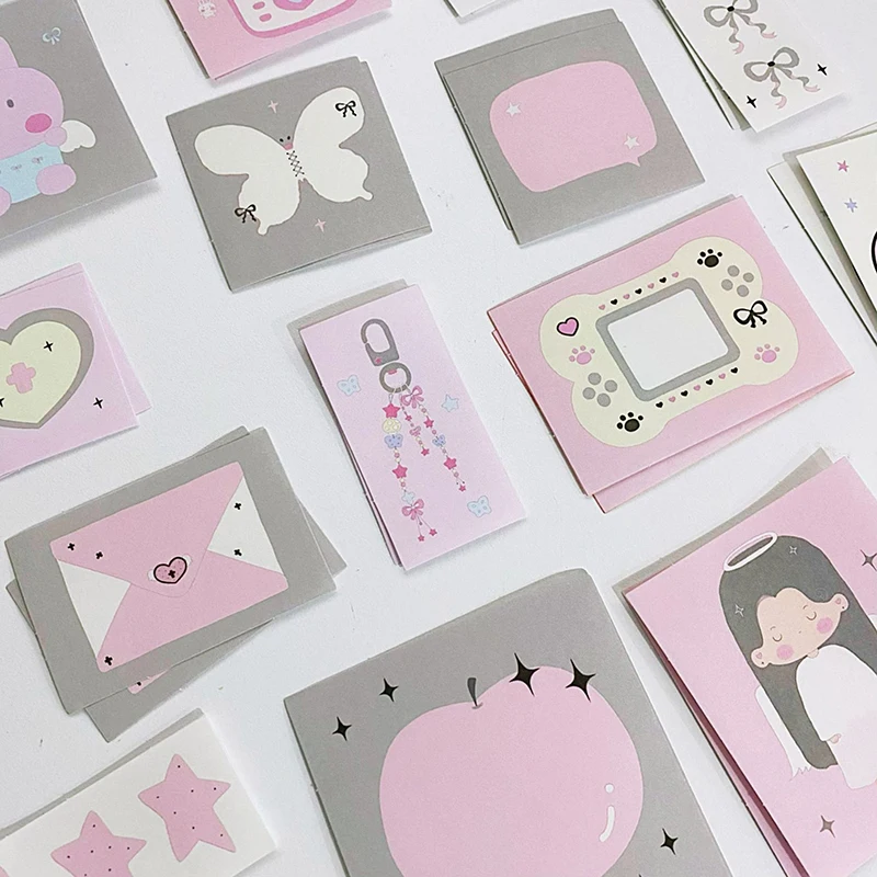 30 шт. журнал-планировщик наклейки для альбомов для рисования эстетические милые записываемые наклейки для скрапбукинга канцелярские принадлежности украшения для дневника наклейки