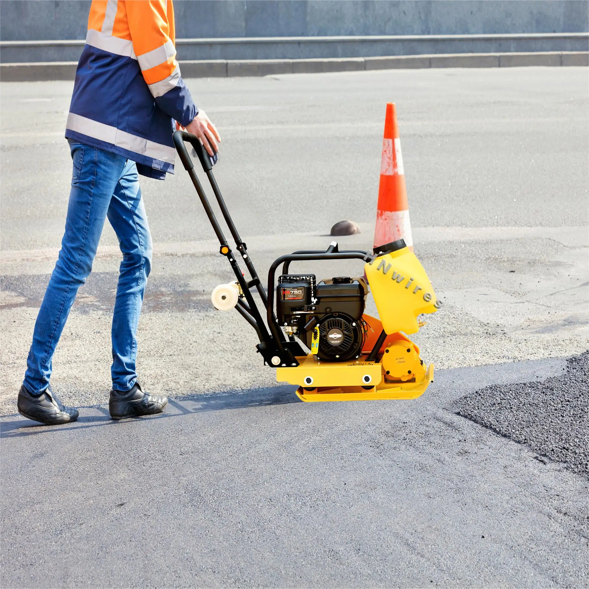 Deposit  High-Frequency Vibration Compactor Vibrator Plate for Asphalt Pavement Vibrating Plate Compactor for Foundation