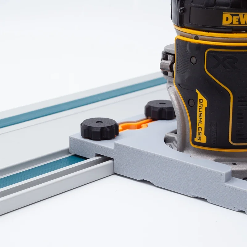 Dla DEWALT 18/20V Max akumulator litowo-jonowy Router podstawa szynowy Adapter prowadnicy odpowiedni dla DCW600 DCW604 D26200