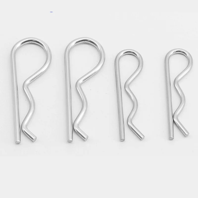 1/20pcs M1 M1.2 M1.6 M1.8 M2 M2.5 M3 M3.5 M4 M5 304 Stainless Steel R Spring Cotter Pin Wave Shape Split Clip Clam Tractor Pin