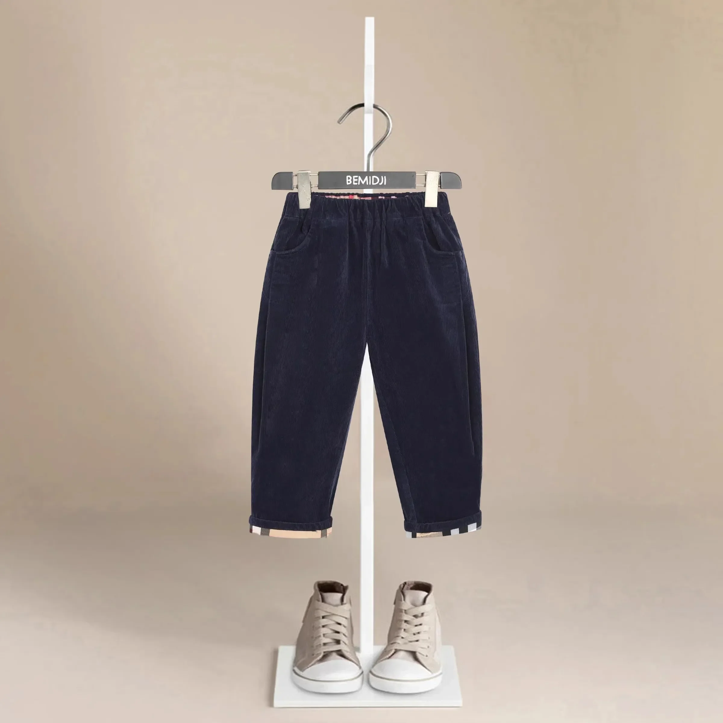 

Детские зимние теплые спортивные штаны темно-синего цвета, штаны для маленьких мальчиков и девочек, брюки плюс плотная бархатная детская одежда, одежда для мальчиков от 2 до 9 лет