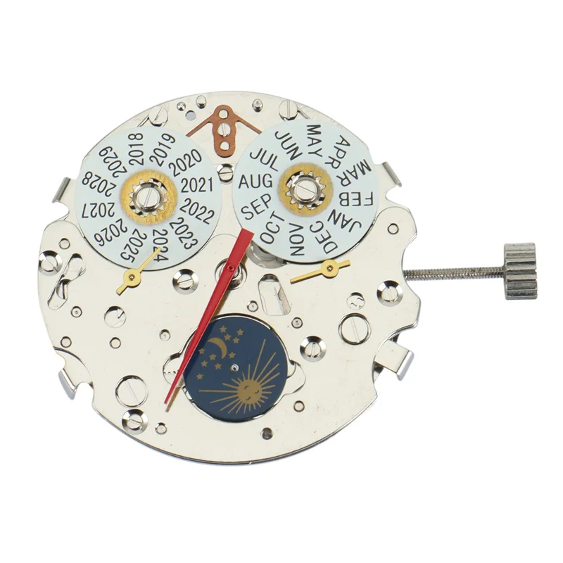ABVJ-2X Multifunctional Moon Phase Day Date Seagull ST1655 Automatic Mechanical Movement
