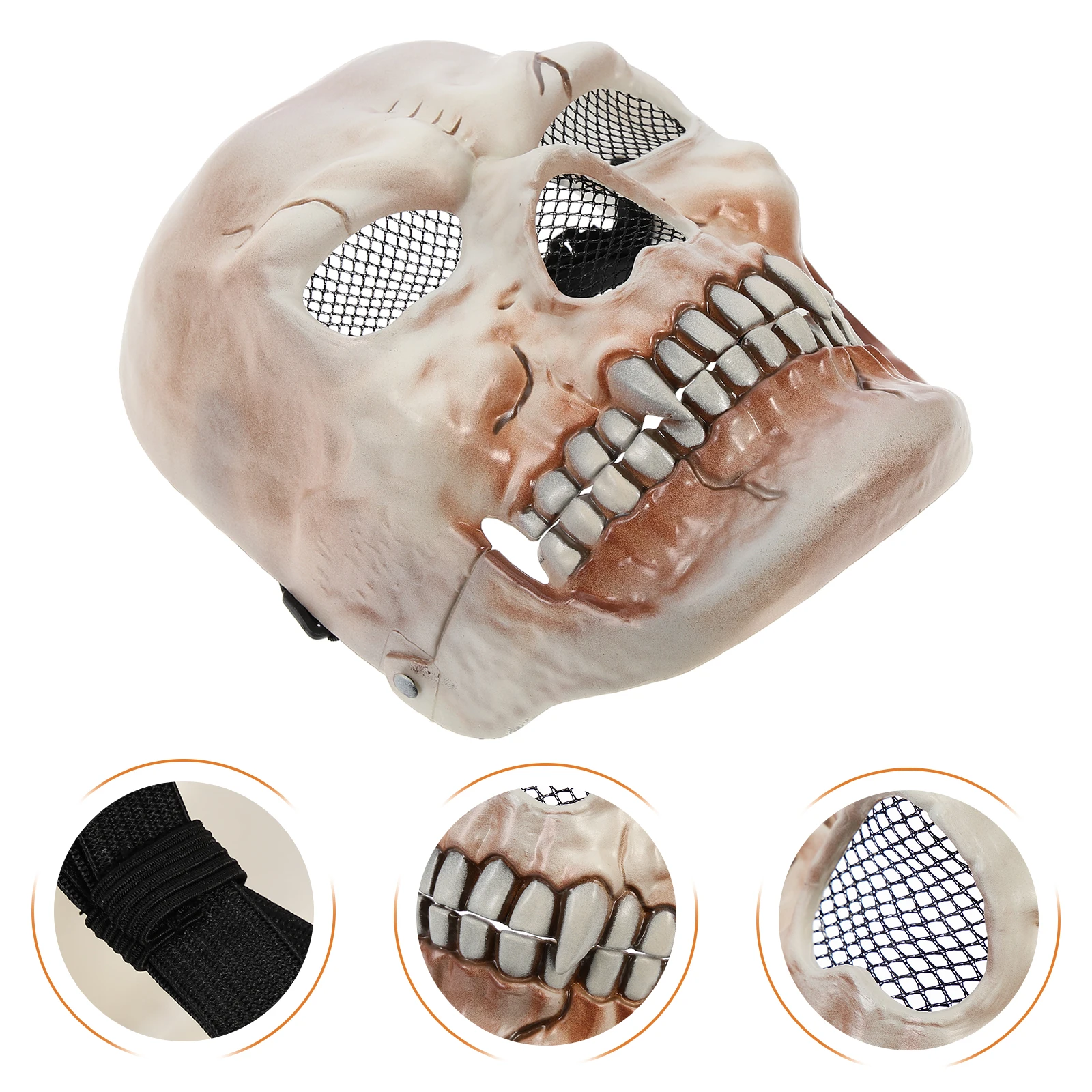 

Skull Facial Decoration Child The Mask Adult Masks Plastic Creepy Halloween