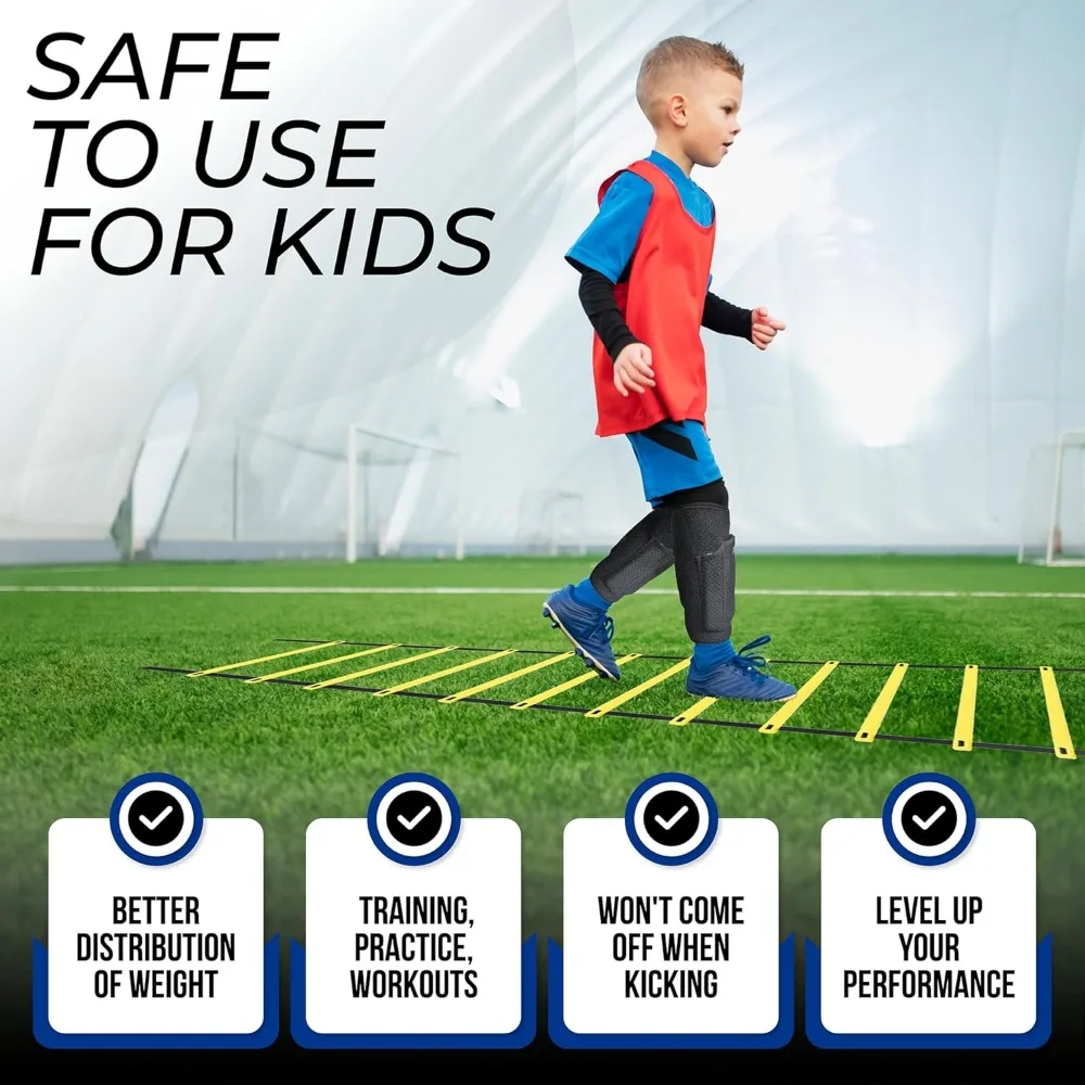 Pelindung Kaki Berbobot - Sepasang untuk Semua Usia, Latihan Ketahanan, Kelincahan, Sepak Bola, Gym, Aksesori Latihan Kebugaran