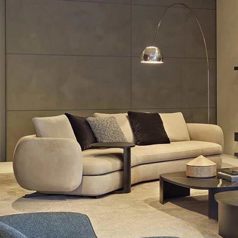 Modern corner sofa luxury large apartment living room model room furniture