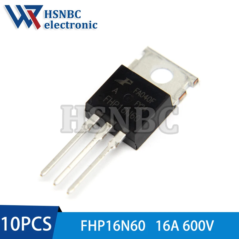 10Pcs/Lot FHP16N60 16N60 FHP16N60A TO-220 16A 600V N-channel Power MOSFET Transistor 100% New Original