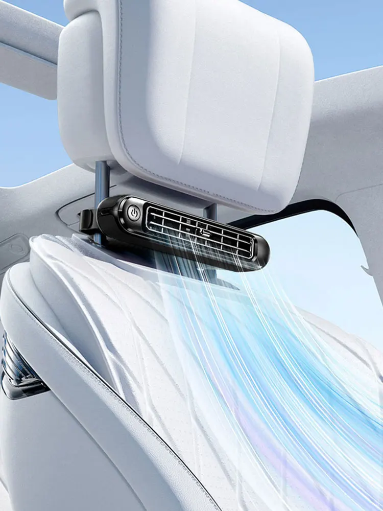 

Вентиляторы для автомобильных сидений Вентилятор с циркуляцией воздуха на заднем сиденье Три регулируемые скорости ветра Охлаждающий воздушный вентилятор 5 В USB Автомобильный вентилятор для седана SUV RV Truck