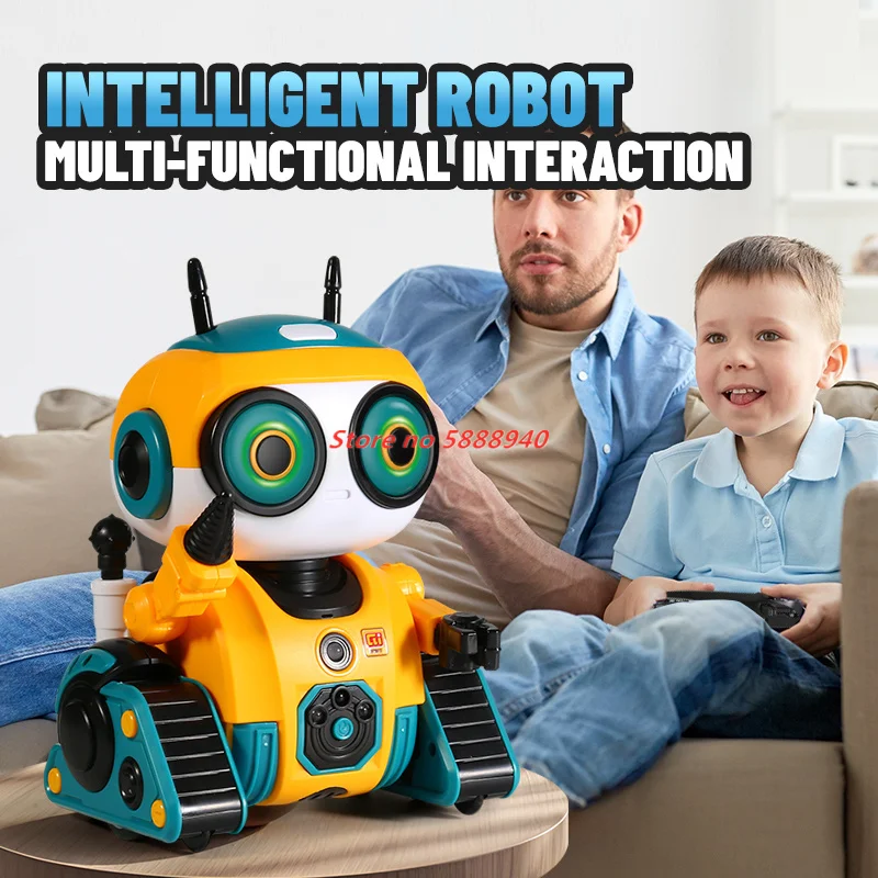 Smart Cute Robot Expression Weapons Switch Smart Educational Singing Dancing Remote Controlled Toy Robots Toys for Kids Gifts