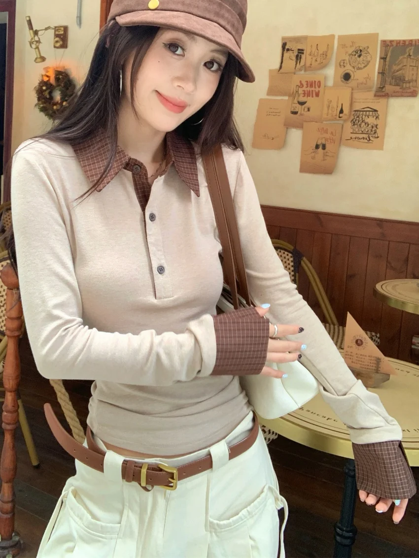 الغريبة كيتي الشتاء خمر تي شيرت المرأة كم كامل جديد يوميا 2025 المرقعة موضة عادية لطيف دافئ سليم كل مباراة تيز