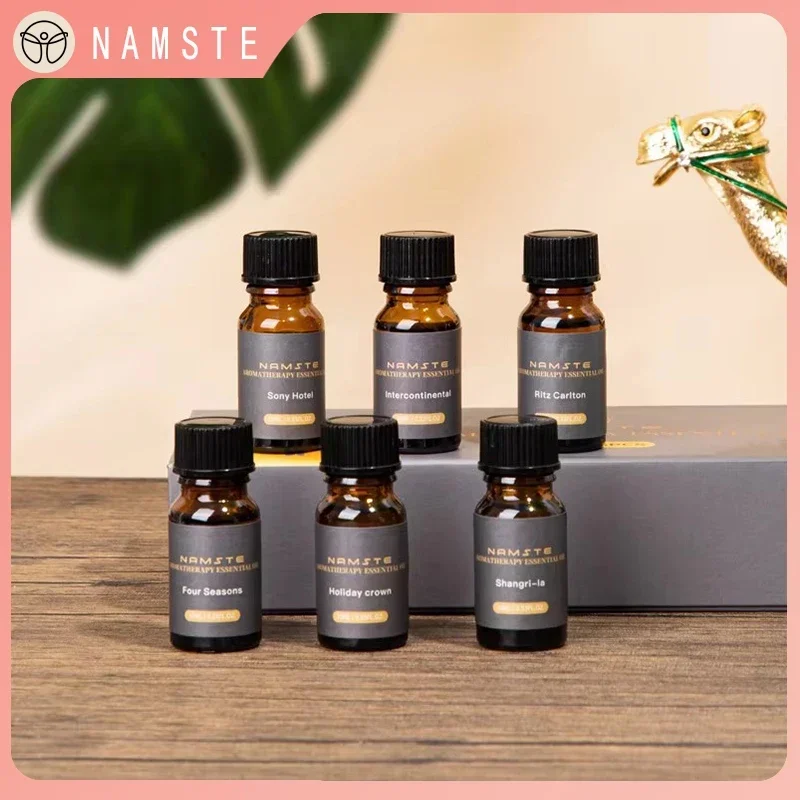 NAMSTE Car Air Freshener Luxury 6-Pack 10ML Diffuser Flavoring Premium Hotel Collection Fragrance Oils Car Aromatherapy Machine