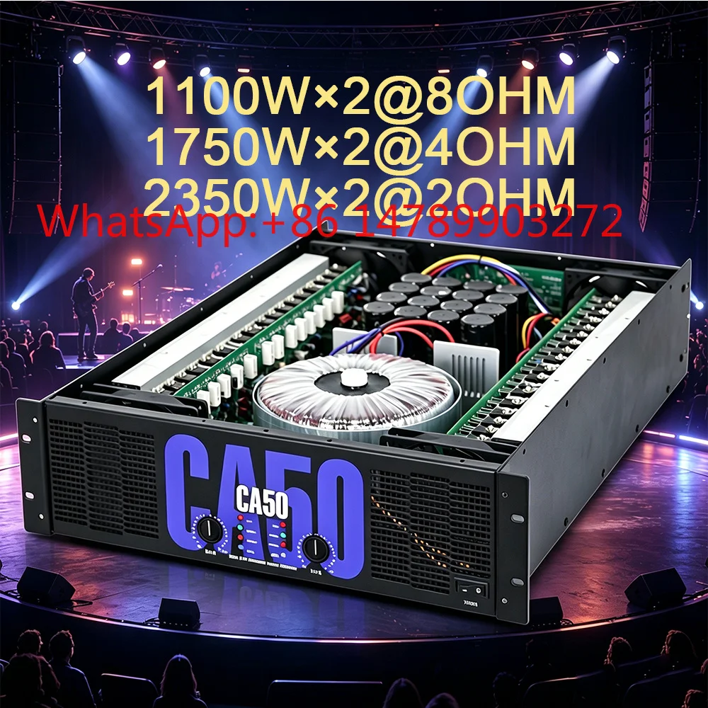 2 Channel Class H Amplifier Multi Impedance KTV Concert Subwoofer Amp