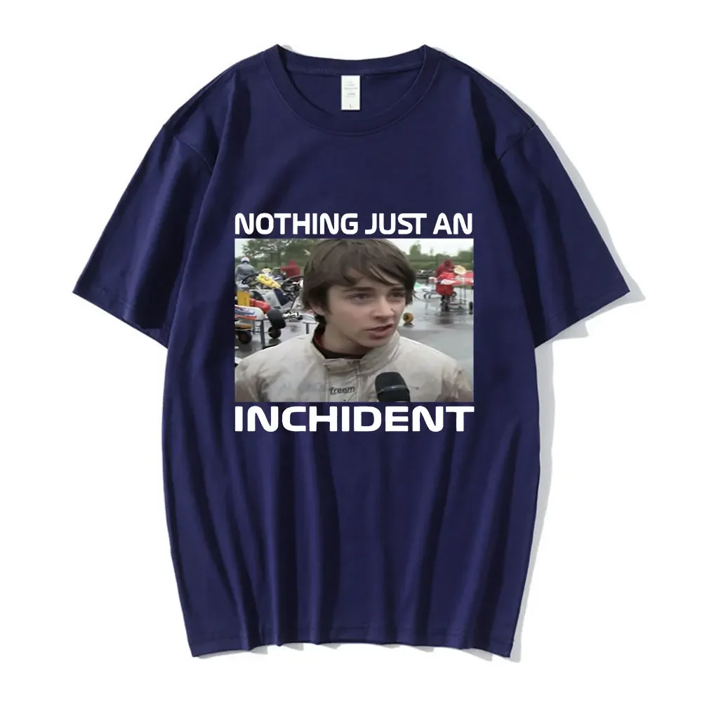 تشارلز لوكلير لا شيء مجرد مقابلة Inchident تي شيرت رجالي عتيق كبير الحجم بأكمام قصيرة شخصية الشارع بلوزات على الموضة #6