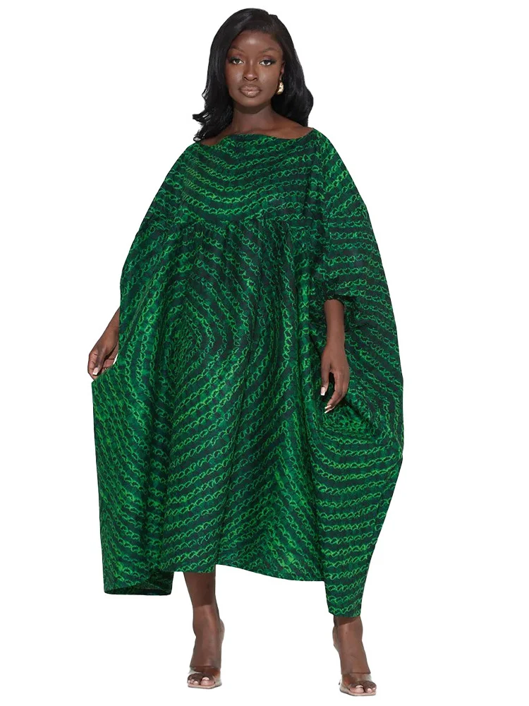 Wmstar-Robe Africaine Maxi de Grande Taille pour Femme, Vêtement à la Mode, Grand Ourlet, Streetwear, Vente en Gros, Livraison Directe, 2022