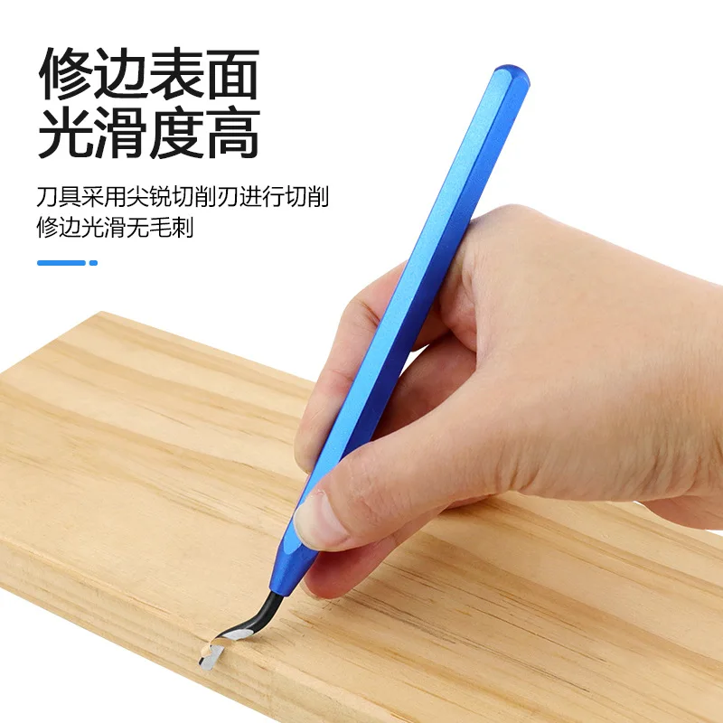 Burr removal waste edge trimming knife, manual hole removal burr scraper, trimming knife handle, knife head chamfering trimming