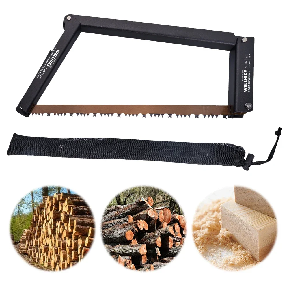 

Aluminum Alloy Foldable Saw With Storage Bag Survival Tools For Outdoor Use Folding Hand Saw Outdoor Camping