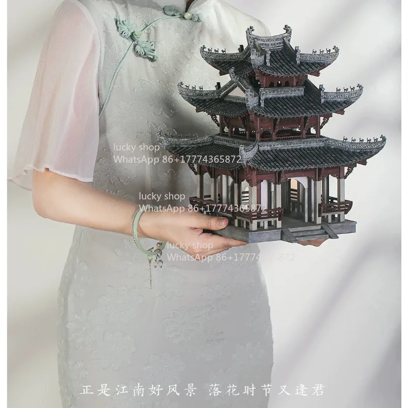 

Миниатюрная художественная модель павильона архитектурной эстетики Хуэйчжоу (Павильон Таоран)