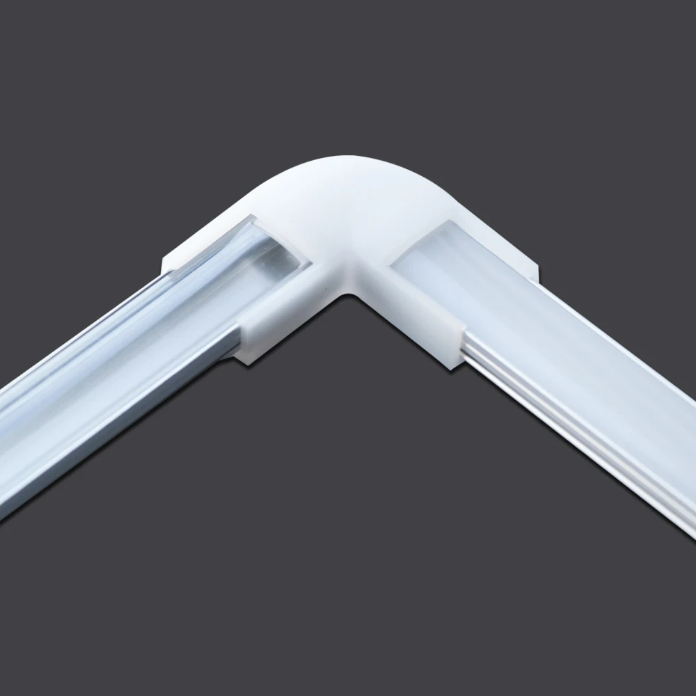 1-28pcs/Lot perfil aluminio led Corner Aluminium Profile Channel Holder for LED Strip Light Bar Cabinet Lamp Kitchen Closet