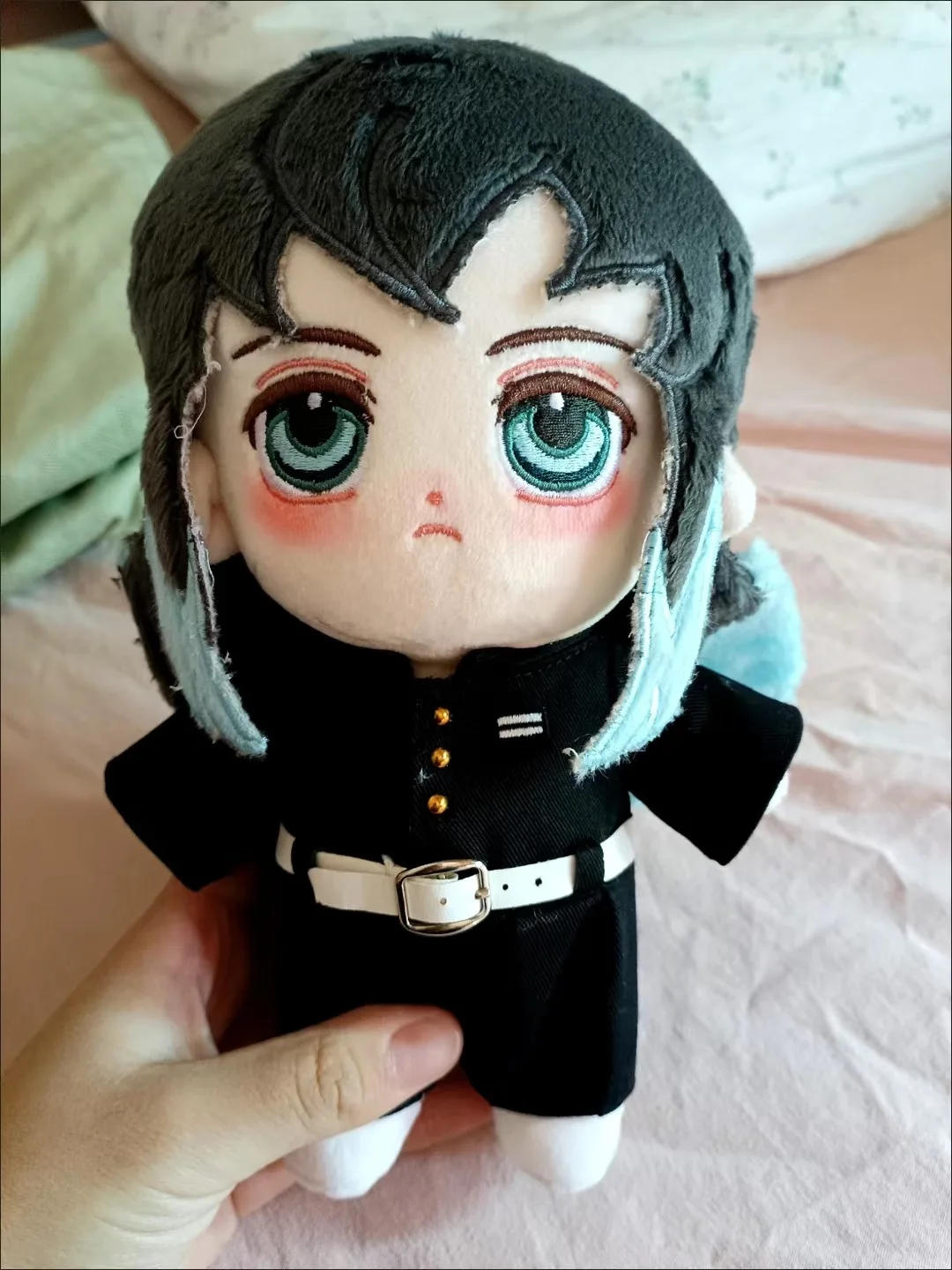 Na Stanie 20cm Anime Demon Slayer Tokitou Muichirou Uszy Bestii Bawełniana Lalka Pluszowa Figurka do Przebierania Zabawki Prezenty