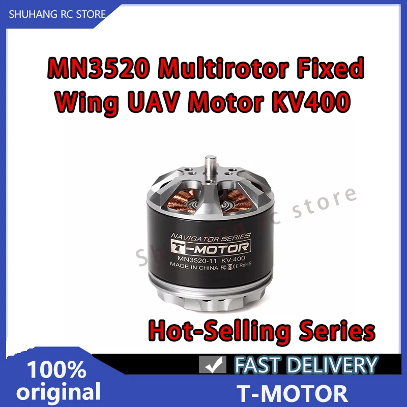 

T-MOTOR MN3520 KV400 MNBrushless Motor Support LiPo4-8S Max Power1140W Max Current38A High Quality for Multicopter UAV RC Drones