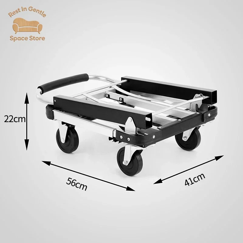 Foldable Trolley with Wheels for Mobility, 150kg Load-bearing Capacity, Multi-purpose, Multi Size Trolley