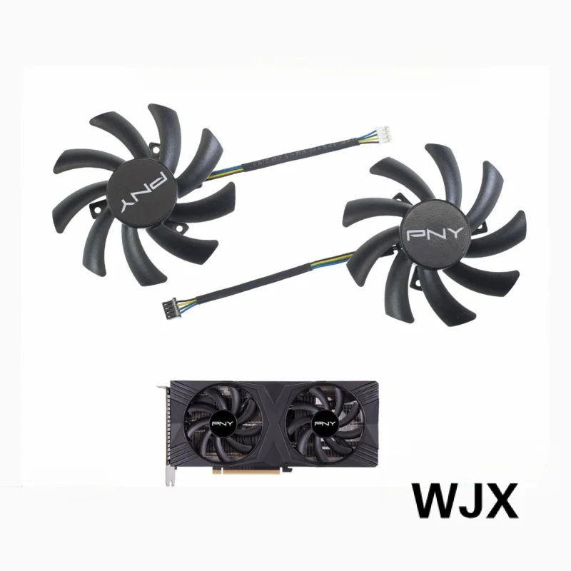 T129215SU Graphics card fan for PNY RTX 4070 4060 Ti 4060 VERTO Dual Fan DLSS