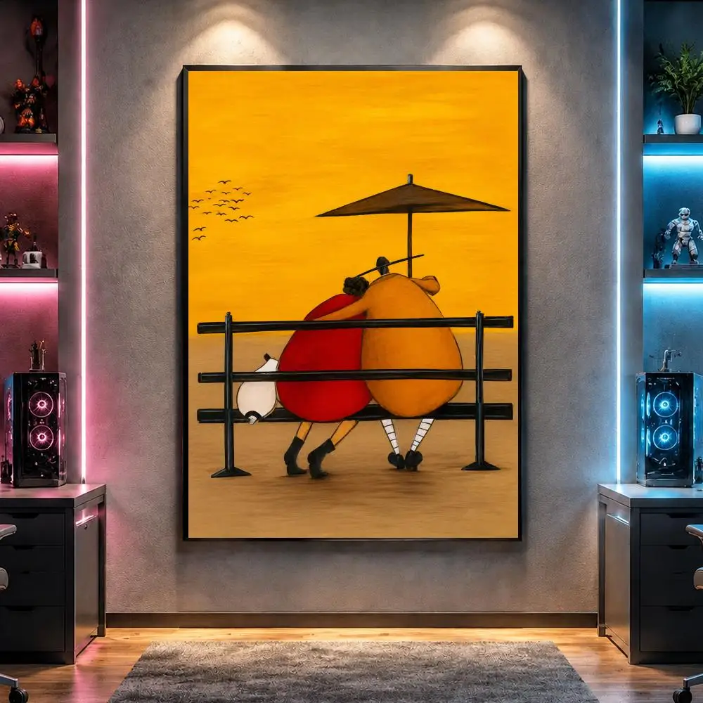 Artist S-Sam Toft Whimsical Art Poster Wall Art Bedroom Living Room Dorm Bar Cafe Gym Studio Home Decor Gifts