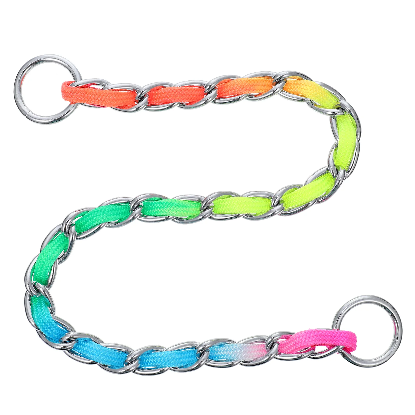 

1pc Colorful Nylon Golden Retriever Puppy Chain Pet Leash Rope Durable Rustproof Strong Obedience Supply