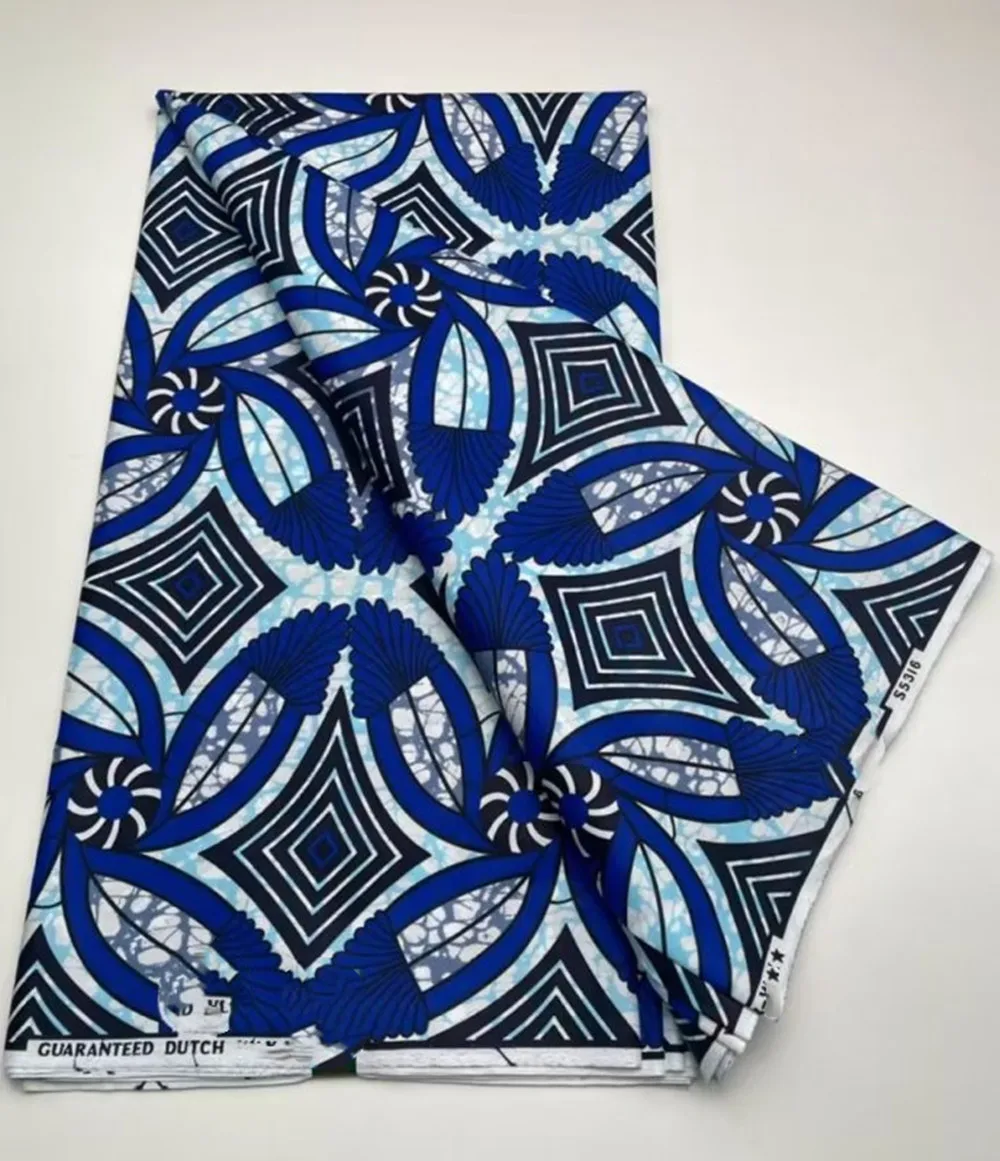 2024 Afican Wax Fabric Guaranteed wax print fabric dutch Supe-V Hollandais pagne africa Dress 100% cotton T4GX