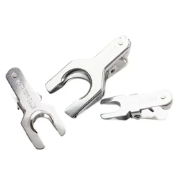 Aço inoxidável Lab Clamp, Pinch Clip, Bola de vidro, Laboratório Quickfit, #12, #18, #29, #35, #40