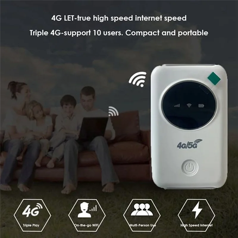 Wykwintny router bezprzewodowy 4G LTE 150Mbps, modem WiFi 4G z gniazdem na kartę SIM, adapter WiFi, przenośny zamiennik części zamiennych