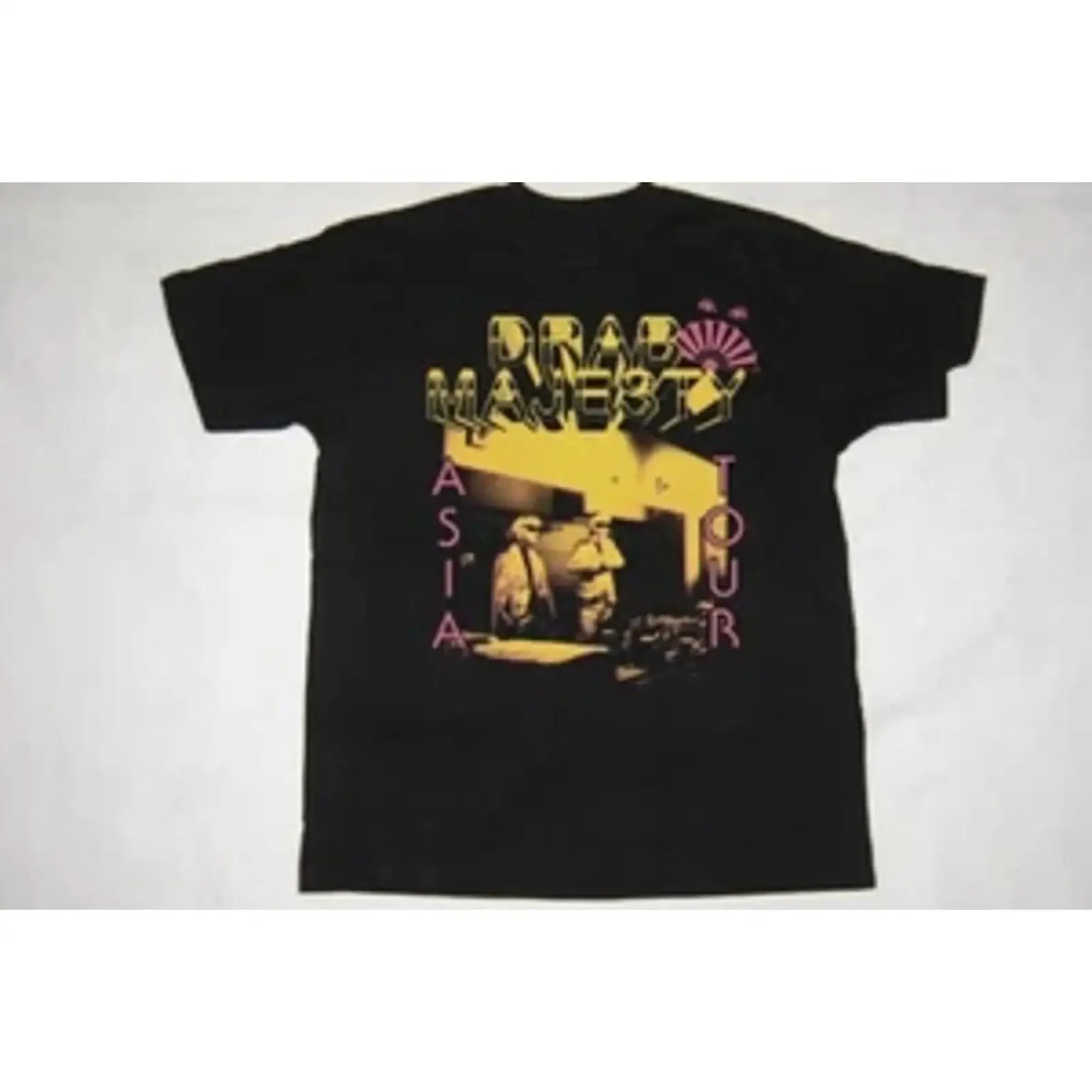 T-shirt en coton pour adulte Drab Majesty Band Asia Tour UU1035, vintage, délavé, mode décontractée, streetwear, vêtements de créateur, graphique