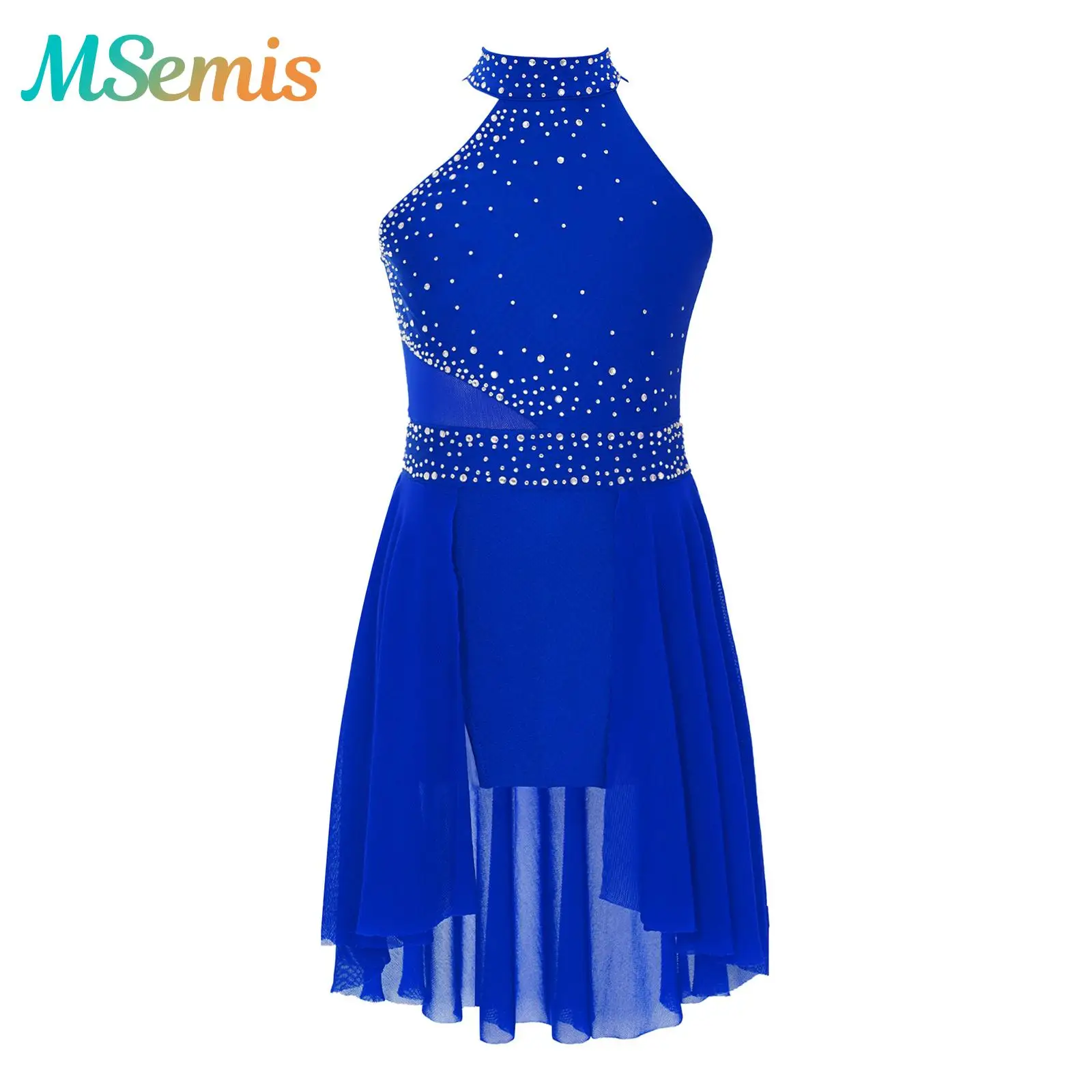 

Детское блестящее платье-купальник для девочек с стразами для балета, танцев, гимнастики, фигурного катания, лирических танцев и выступлений