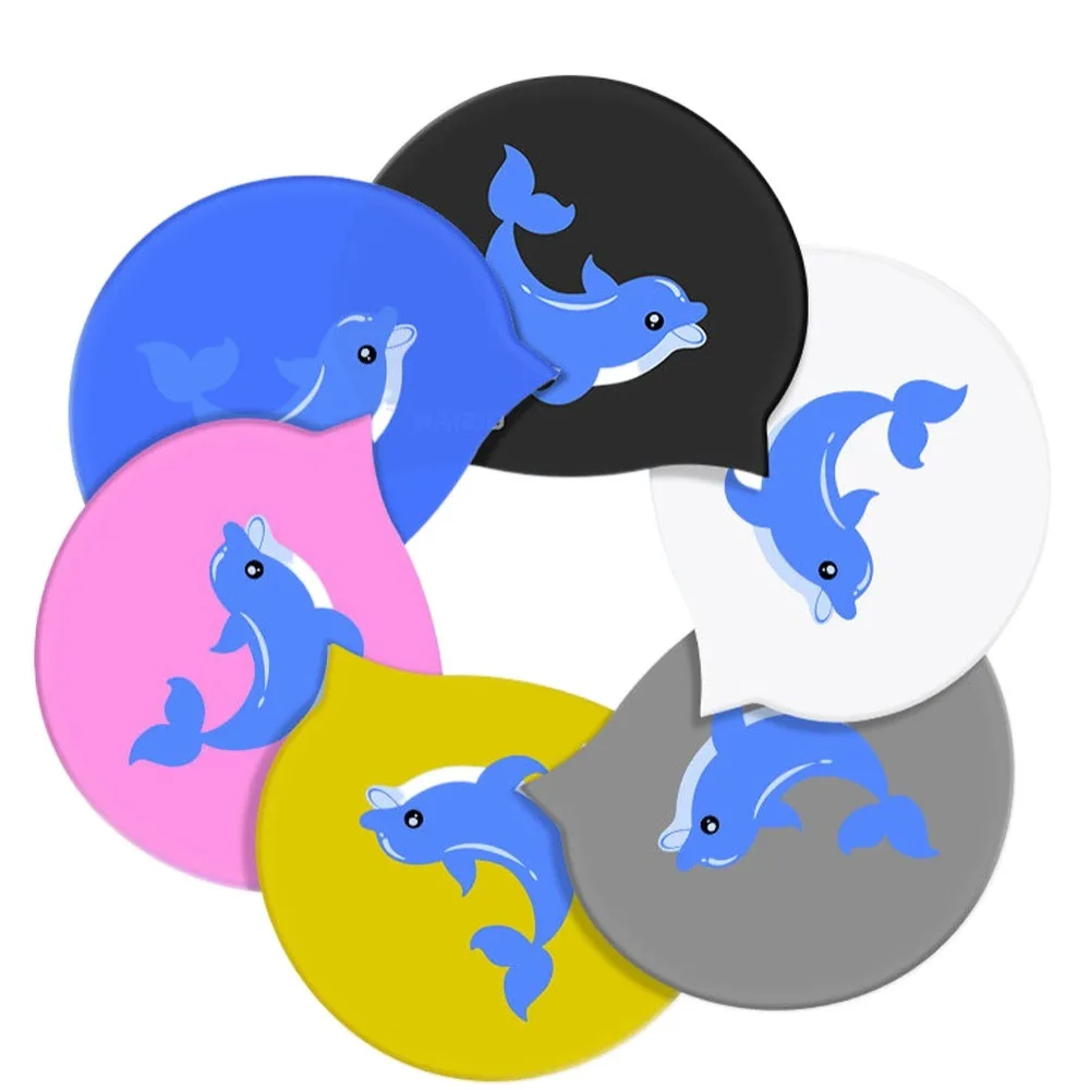 

Water Sport Silicone Swimming Cap Elastic Protect Ears Diving Cap Long Hair Waterproof Bathing Cap Natatorium