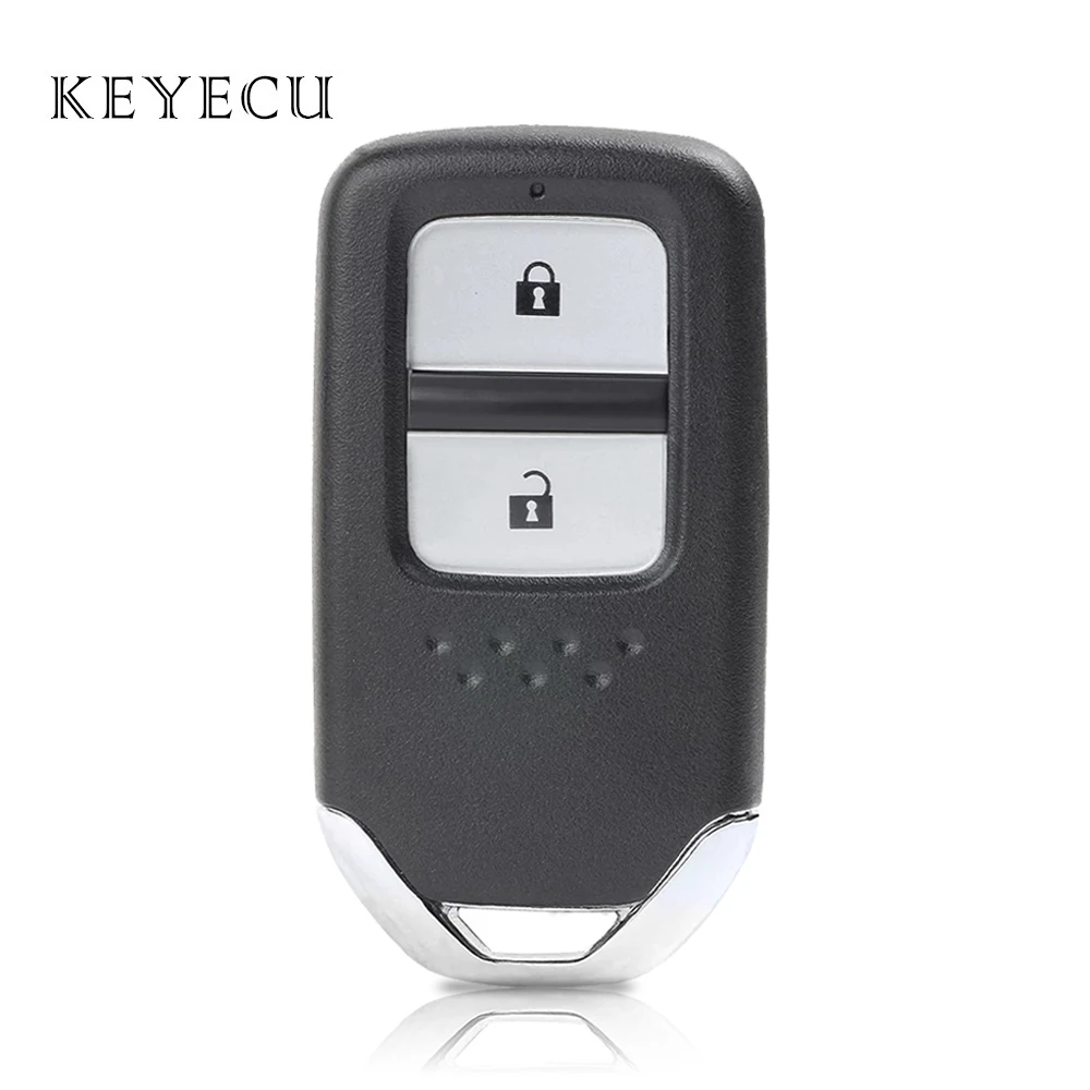 

Keyecu FCC ID: KR5V2X 433Mhz Remote Control Car Key Fob 2 Buttons for Honda Fit City Jazz Shuttle Vezel 72147-T5A-J01