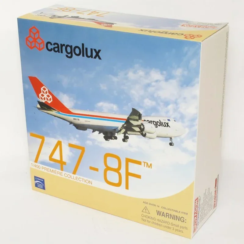 Diecast Metal 1:400 Scale B747-8F Model Cargolux Airlines 55923 Alloy Aircraft Replica Plane Model Toy for Collection