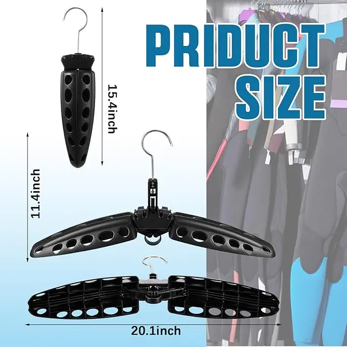 Wetsuit Hanger Surfing Scuba Diving Accessory Dry Wetsuit Drysuit Life Jacket Quick Dry Foldable Vented Dryer for Wetsuite Suit view 2
