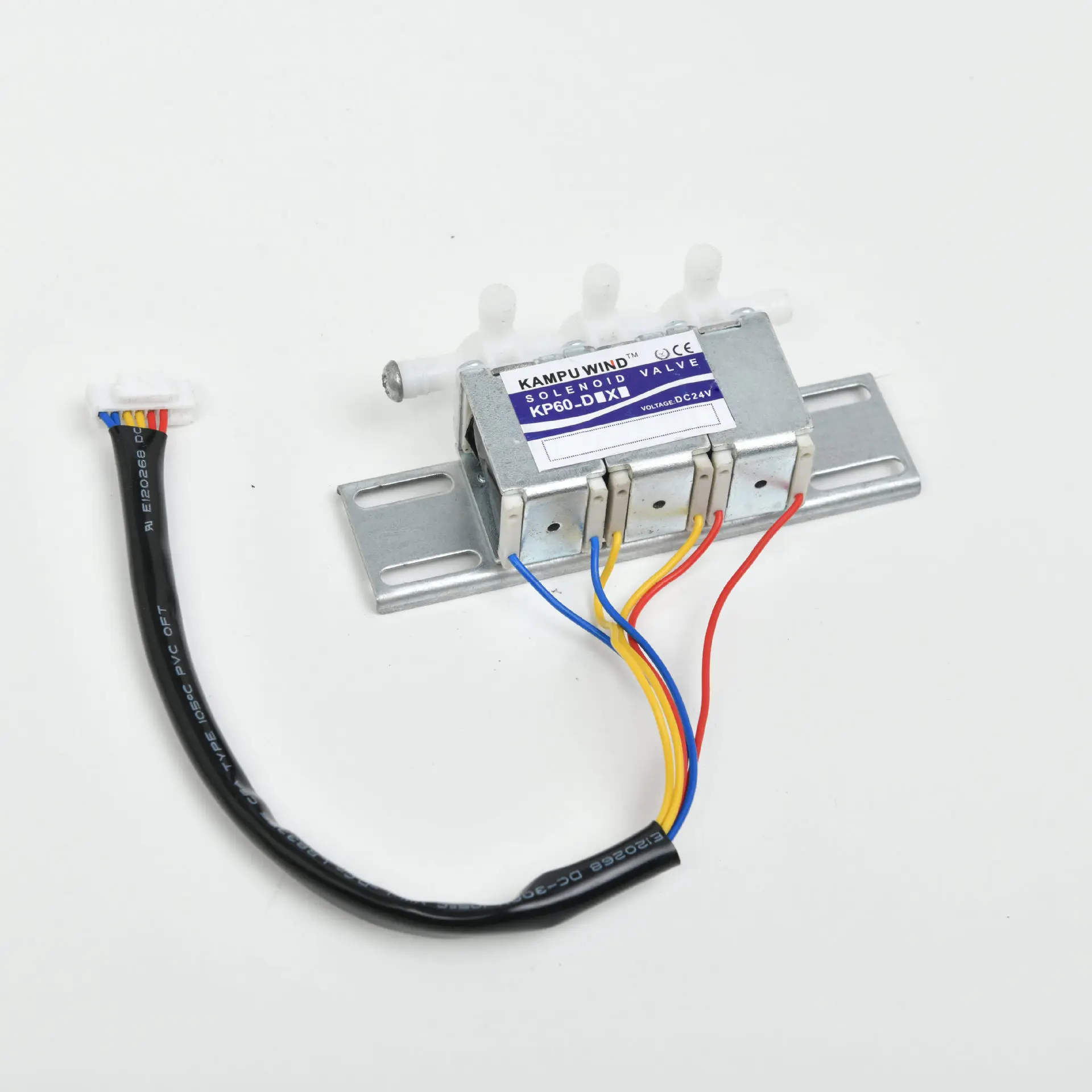 KP-60 Triple Micro Solenoid Air Valve DC12V/24V, Pneumatic Control Air Valve For Massage Chair Car Inflatable Cushion
