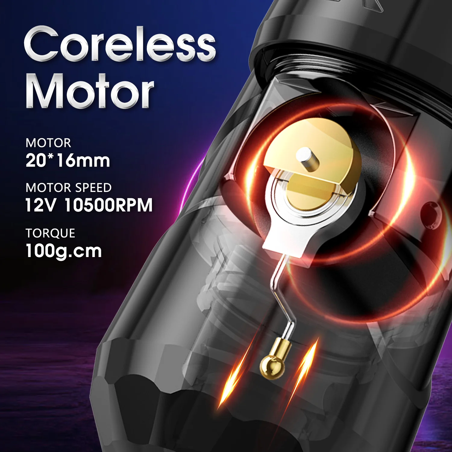 XNET Wilk Max Wireless Tattoo Machine Pen 4.0mm Stroke Custom Coreless Motor OLED Display 2400mAh Battery For Tattoo Artist